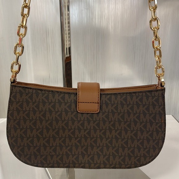 Michael Kors Carmen Small Logo Shoulder Pouchette Bag in Brown
NWT - Picture 7 of 16